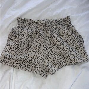 Leopard Print High-Waisted Short Shorts